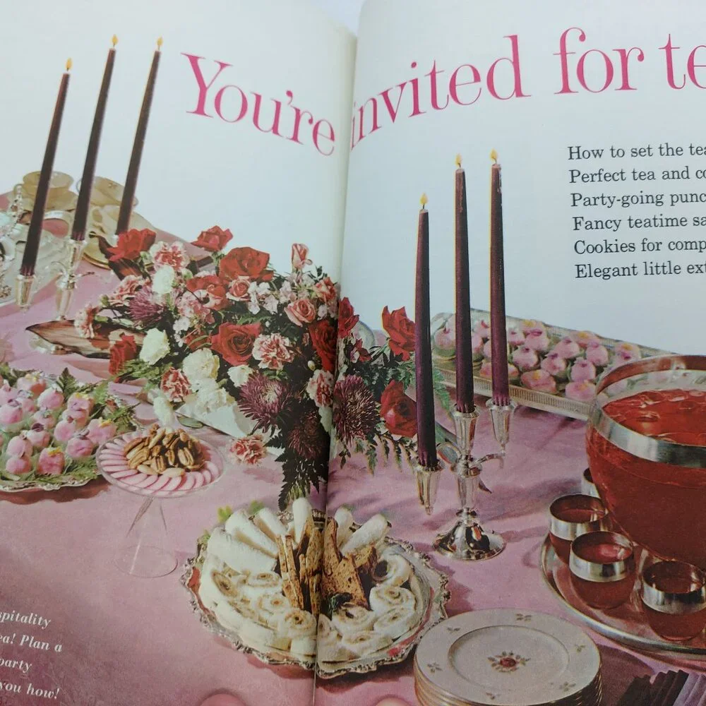 Vintage 1963 Better Homes & Garden Hardcover Cookbook Snacks And Refreshments - Picture 9 of 13